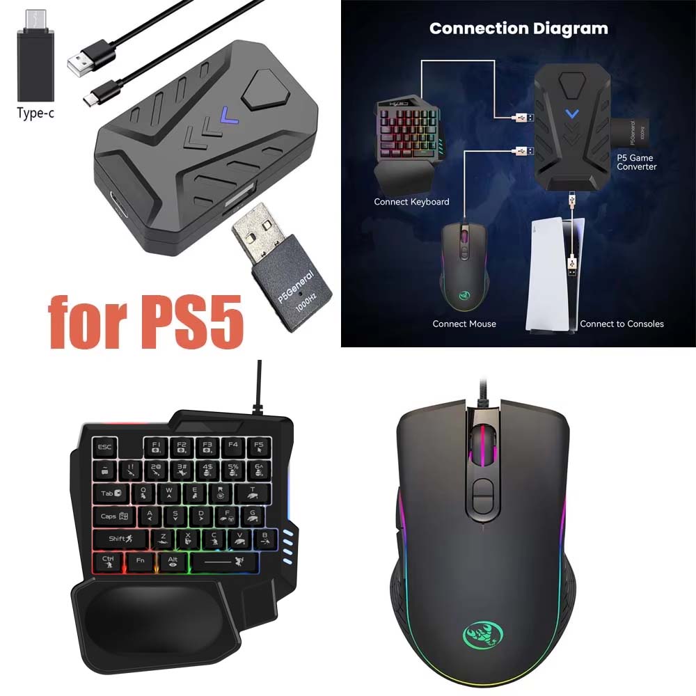 for PS5 Gaming Keyboard Mouse  - Gaming Console Buttons 评论和价格