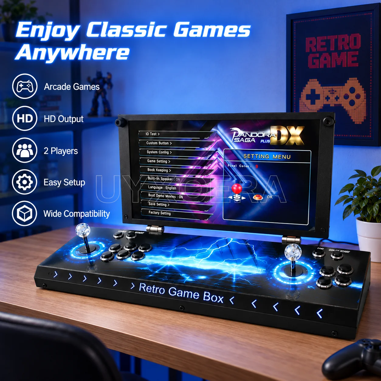 17.5 Inch Retro Arcade Gaming  - Gaming Console Display Case 评论和价格