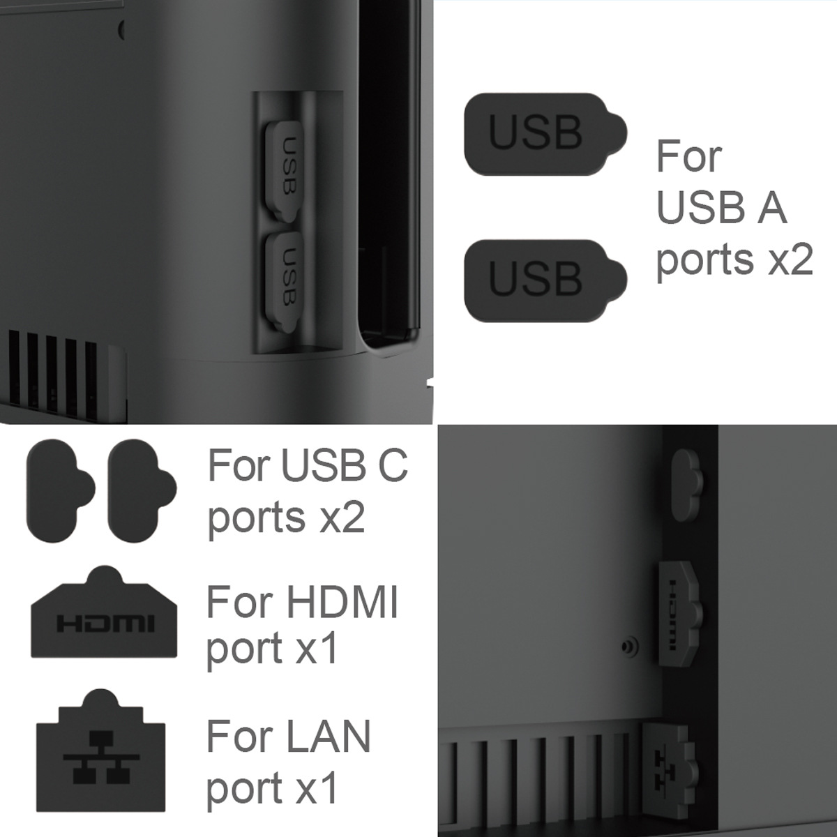 Silicone Dust Plugs Set for Sw - Gaming Console Buttons 评论和价格