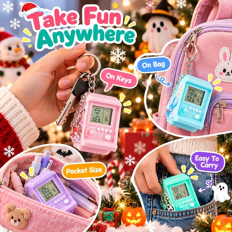 Creative Electronic Arcade Gam - Gaming Console Keychain 评论和价格