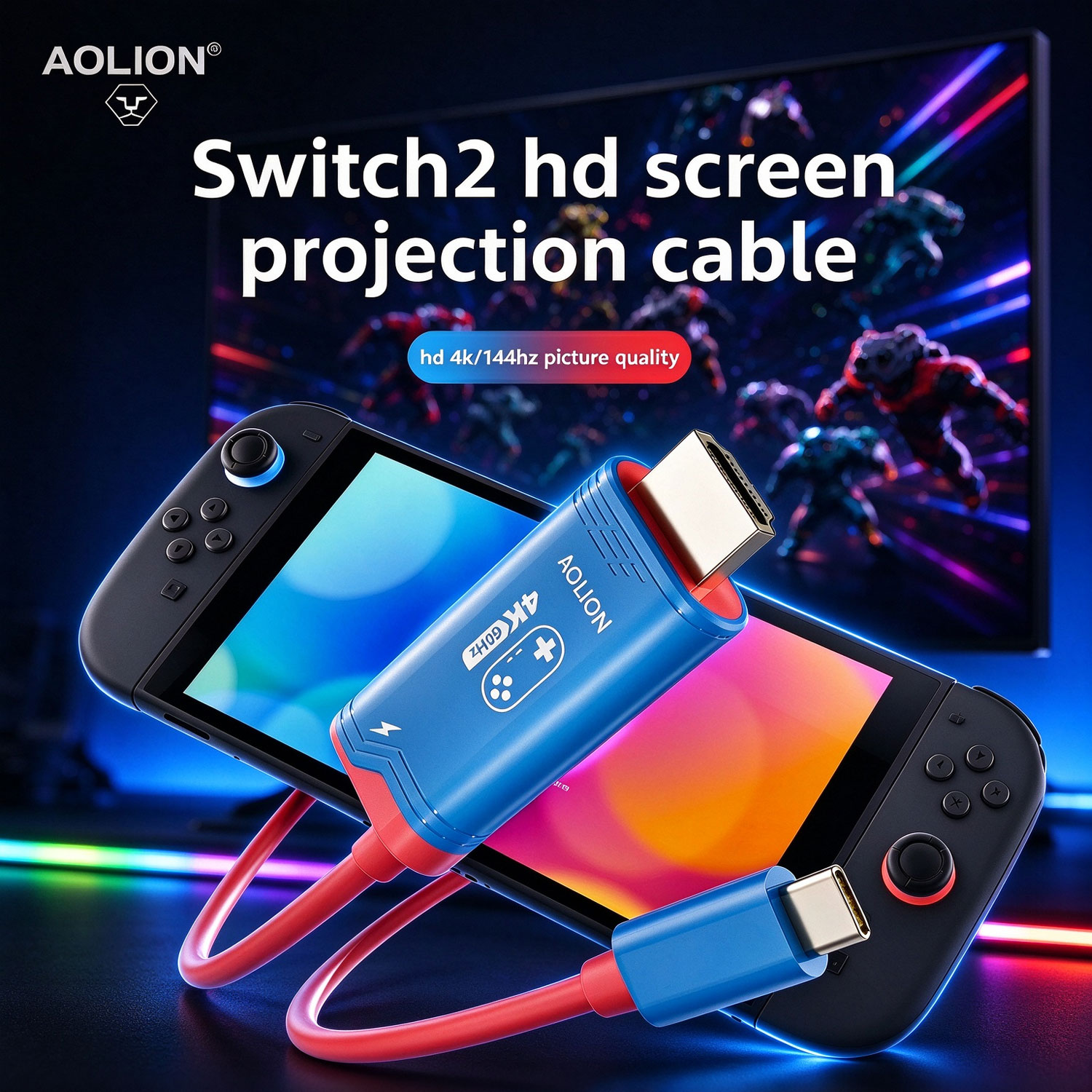 AOLION HDMI Screen Mirroring C - Gaming Console Buttons 评论和价格